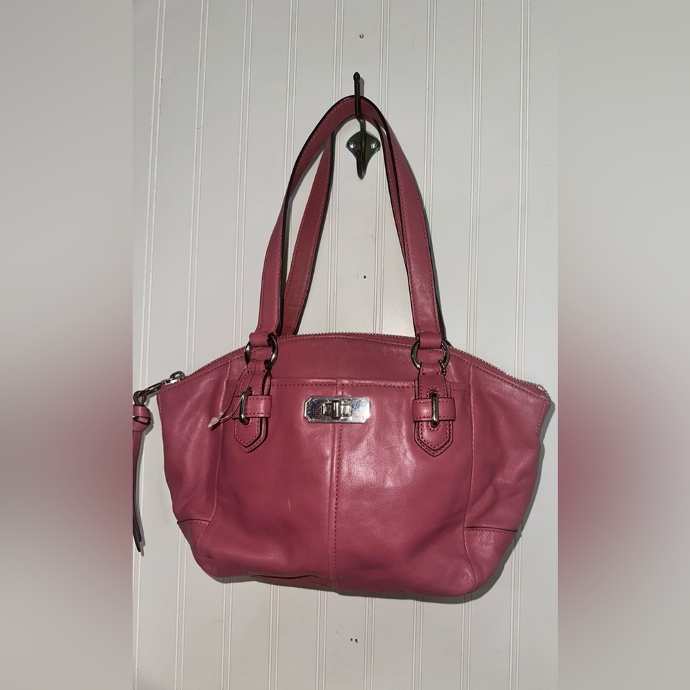 Coach Small Chelsea Pink Leather Shoulder Bag